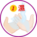 洗手五步驟-濕